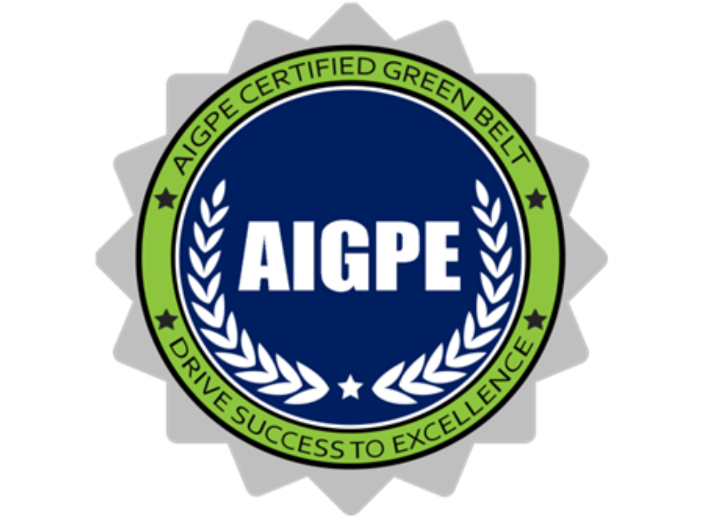 AIGPE Certified Green Belt badge